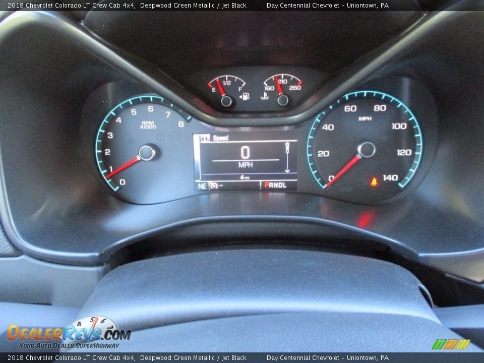 2018 Chevrolet Colorado LT Crew Cab 4x4 Deepwood Green Metallic / Jet Black Photo #6