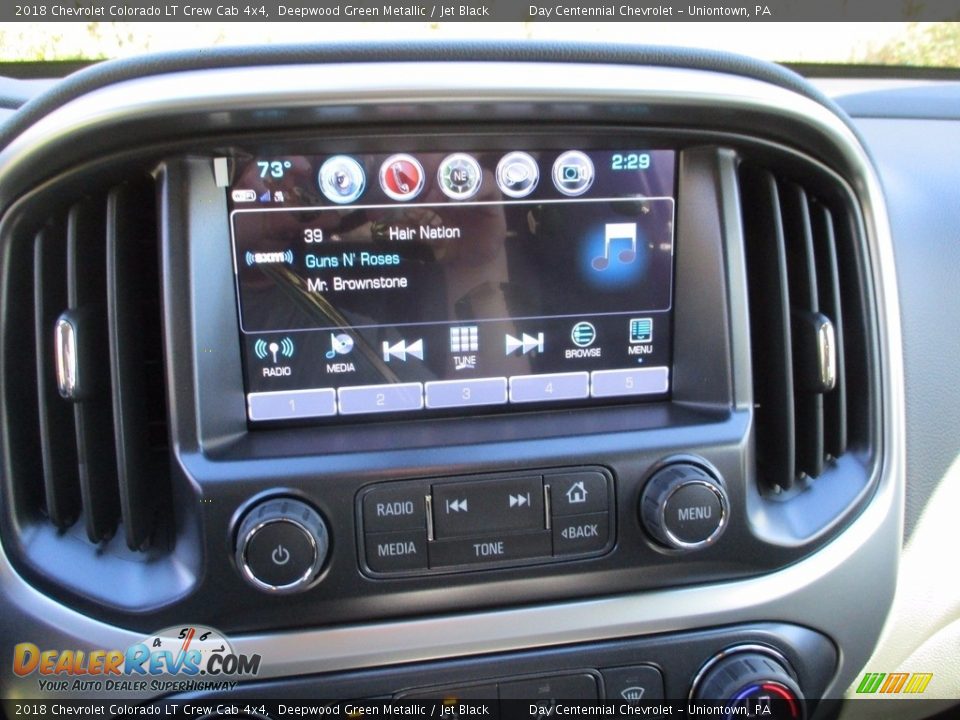 2018 Chevrolet Colorado LT Crew Cab 4x4 Deepwood Green Metallic / Jet Black Photo #8