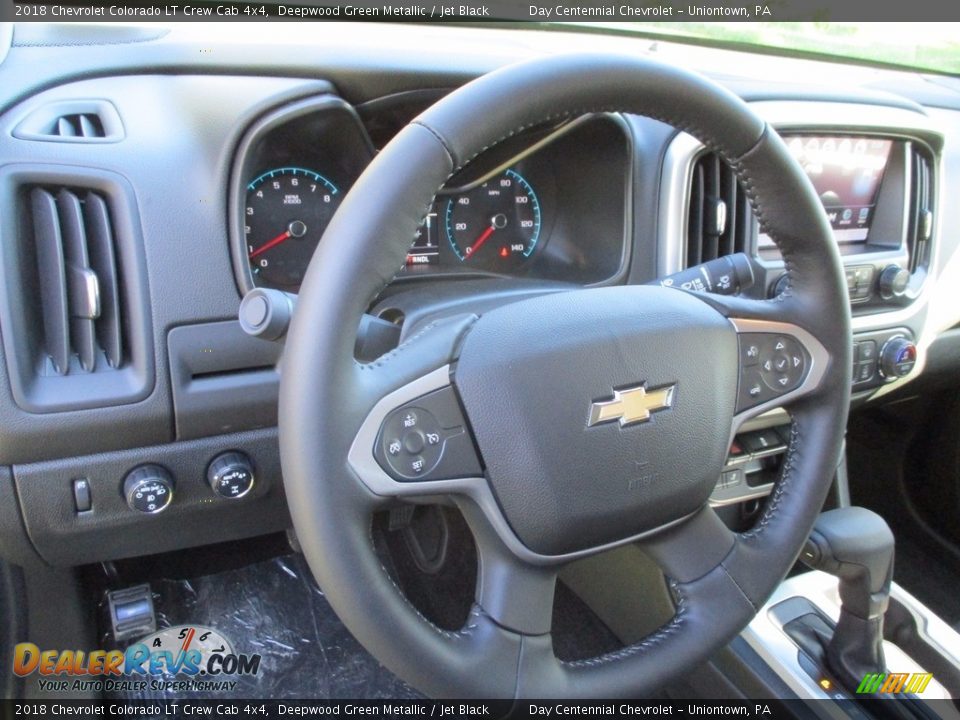 2018 Chevrolet Colorado LT Crew Cab 4x4 Deepwood Green Metallic / Jet Black Photo #13
