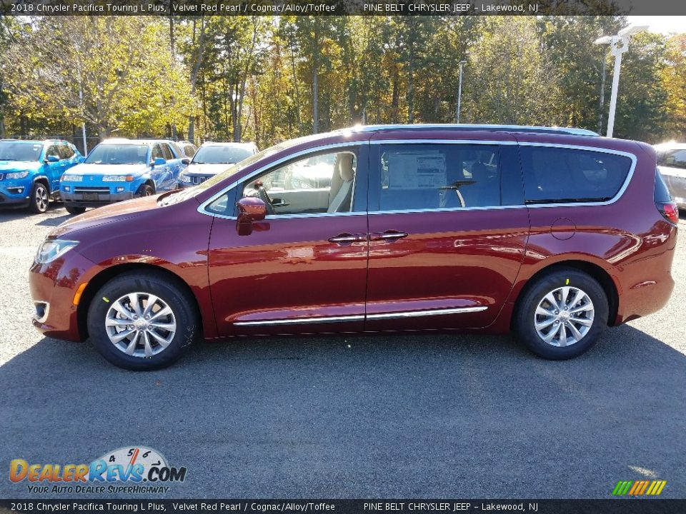 2018 Chrysler Pacifica Touring L Plus Velvet Red Pearl / Cognac/Alloy/Toffee Photo #3
