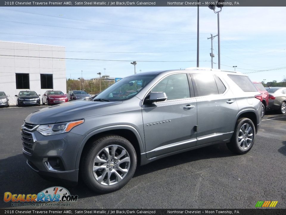 2018 Chevrolet Traverse Premier AWD Satin Steel Metallic / Jet Black/Dark Galvanized Photo #1