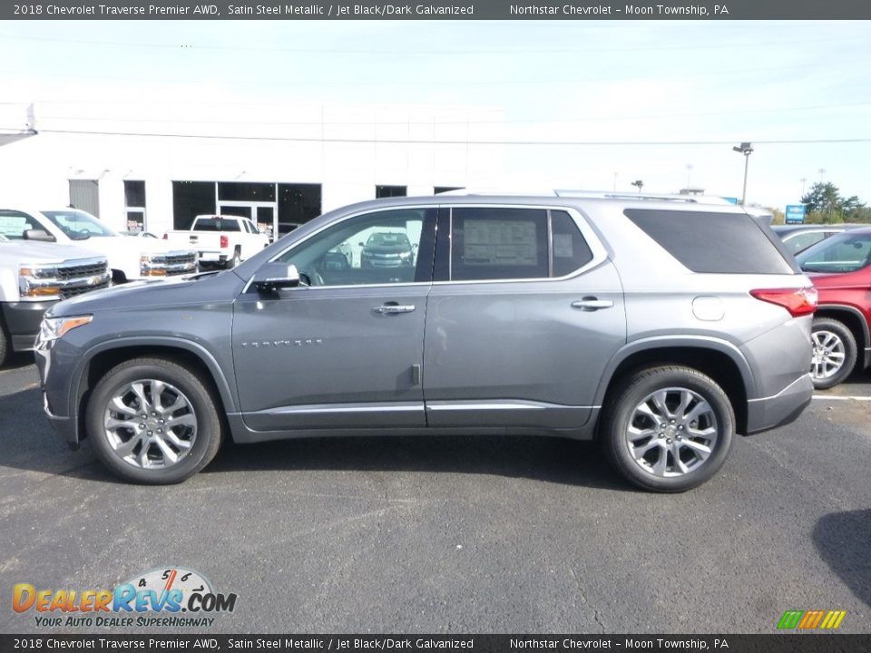 2018 Chevrolet Traverse Premier AWD Satin Steel Metallic / Jet Black/Dark Galvanized Photo #2