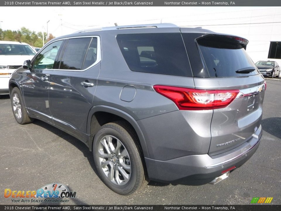 2018 Chevrolet Traverse Premier AWD Satin Steel Metallic / Jet Black/Dark Galvanized Photo #3