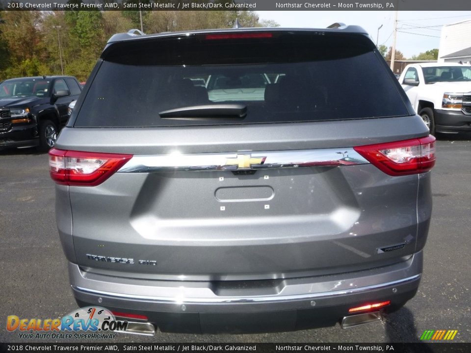 2018 Chevrolet Traverse Premier AWD Satin Steel Metallic / Jet Black/Dark Galvanized Photo #4