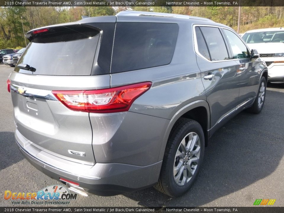 2018 Chevrolet Traverse Premier AWD Satin Steel Metallic / Jet Black/Dark Galvanized Photo #5