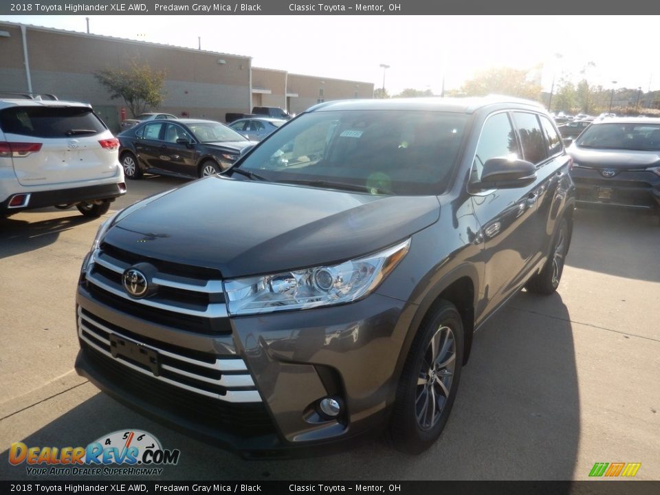 2018 Toyota Highlander XLE AWD Predawn Gray Mica / Black Photo #1