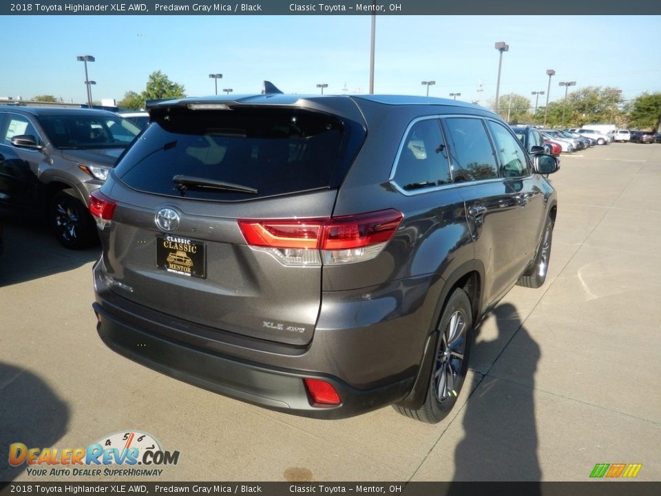 2018 Toyota Highlander XLE AWD Predawn Gray Mica / Black Photo #2