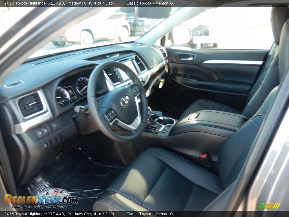 2018 Toyota Highlander XLE AWD Predawn Gray Mica / Black Photo #3