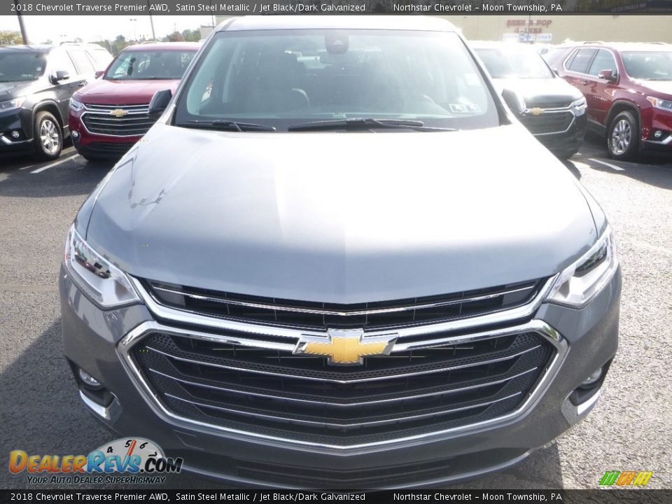 2018 Chevrolet Traverse Premier AWD Satin Steel Metallic / Jet Black/Dark Galvanized Photo #8