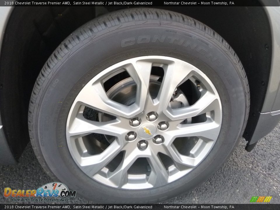 2018 Chevrolet Traverse Premier AWD Satin Steel Metallic / Jet Black/Dark Galvanized Photo #9
