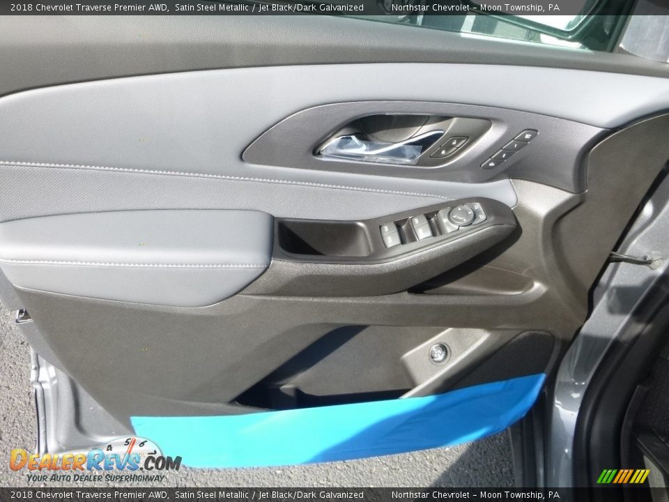 2018 Chevrolet Traverse Premier AWD Satin Steel Metallic / Jet Black/Dark Galvanized Photo #14
