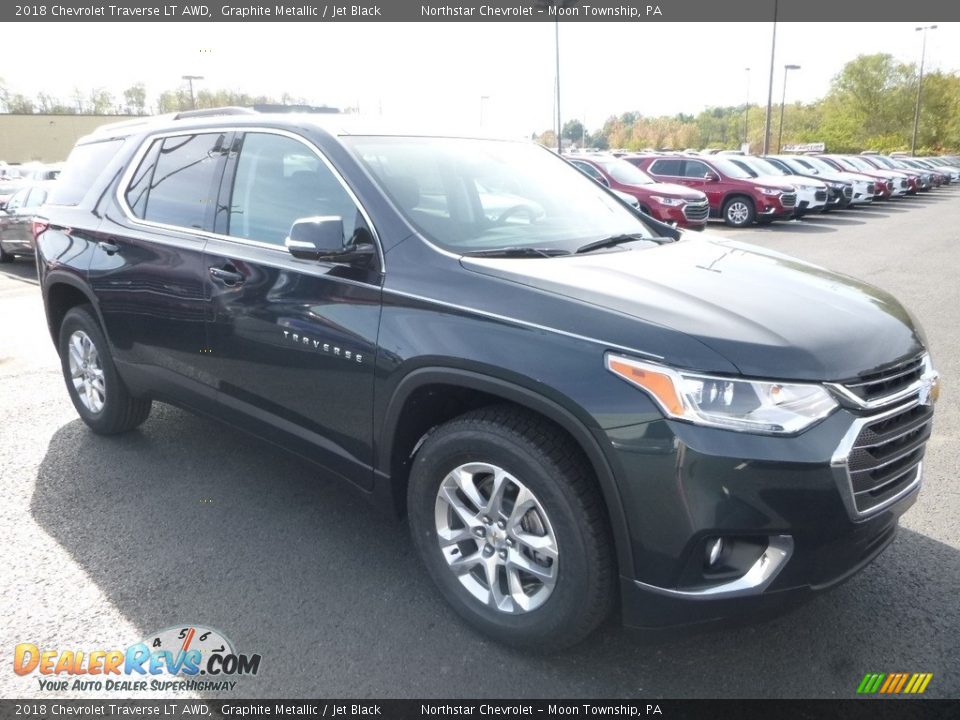 2018 Chevrolet Traverse LT AWD Graphite Metallic / Jet Black Photo #7