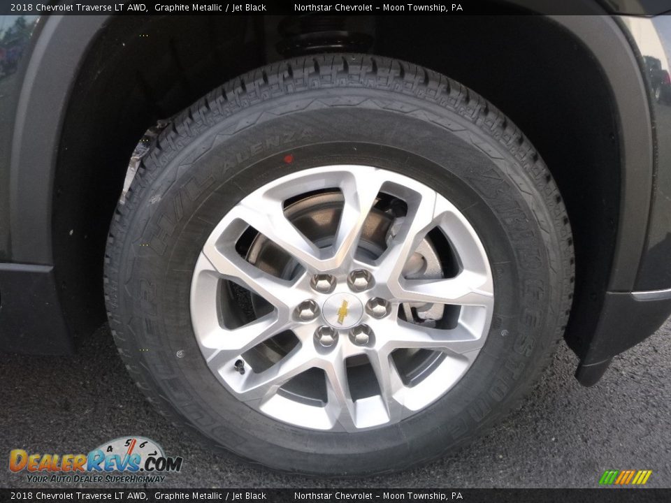 2018 Chevrolet Traverse LT AWD Graphite Metallic / Jet Black Photo #9