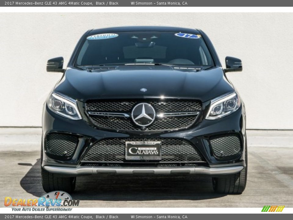 2017 Mercedes-Benz GLE 43 AMG 4Matic Coupe Black / Black Photo #2