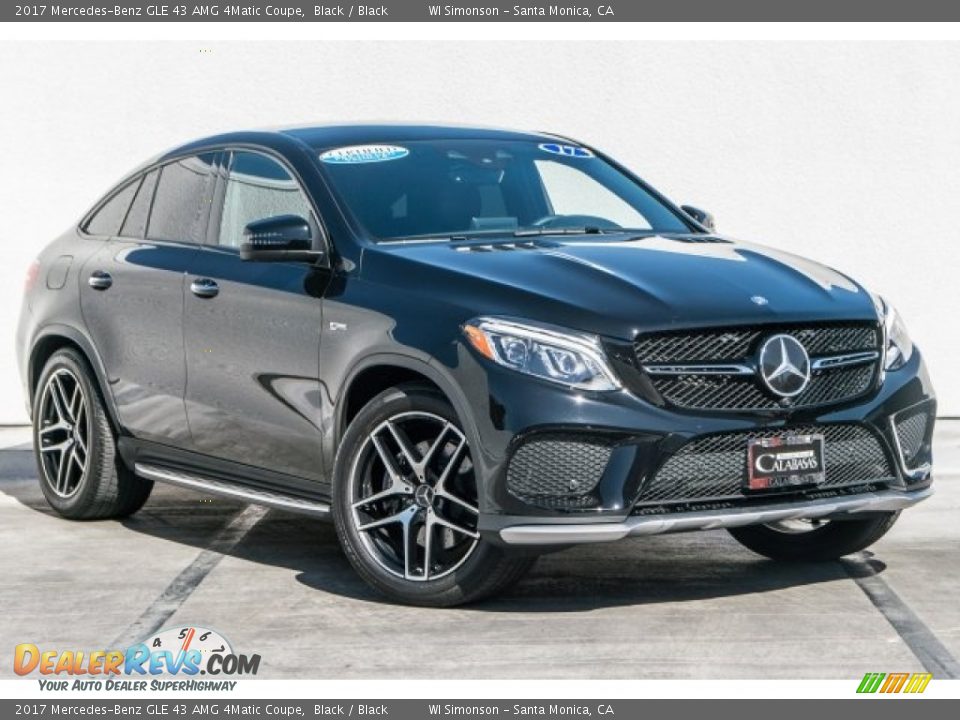 2017 Mercedes-Benz GLE 43 AMG 4Matic Coupe Black / Black Photo #12