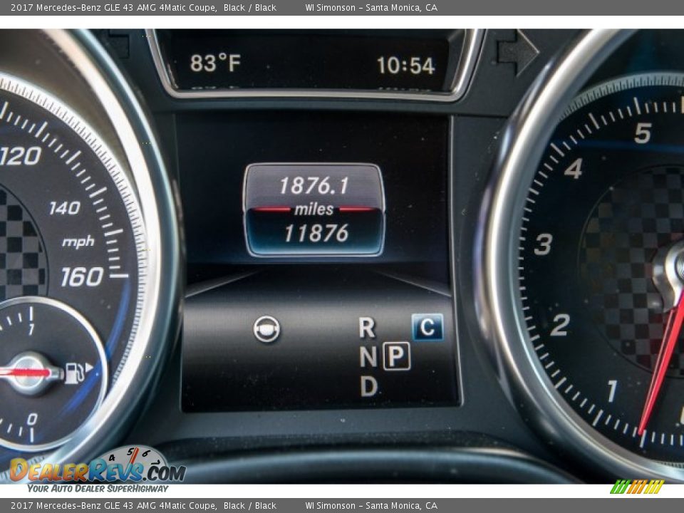 2017 Mercedes-Benz GLE 43 AMG 4Matic Coupe Black / Black Photo #30