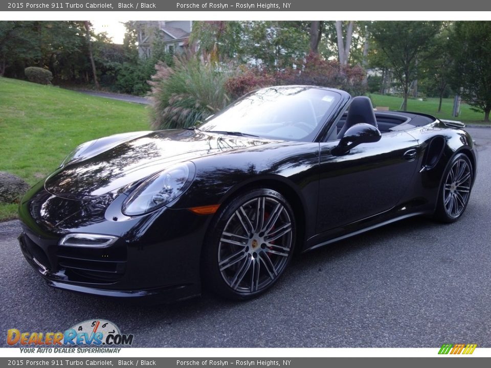 2015 Porsche 911 Turbo Cabriolet Black / Black Photo #1