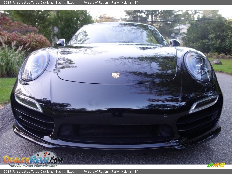 2015 Porsche 911 Turbo Cabriolet Black / Black Photo #2