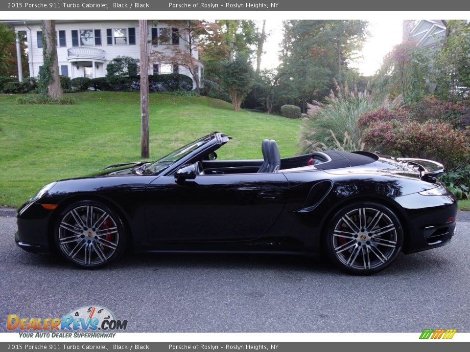 2015 Porsche 911 Turbo Cabriolet Black / Black Photo #3