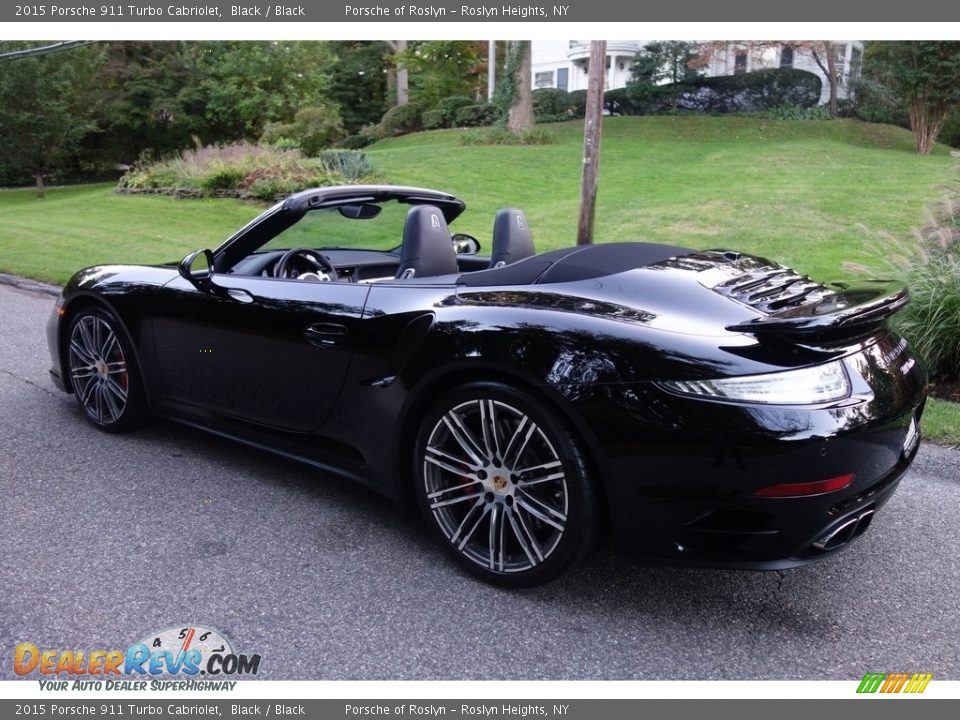 2015 Porsche 911 Turbo Cabriolet Black / Black Photo #4