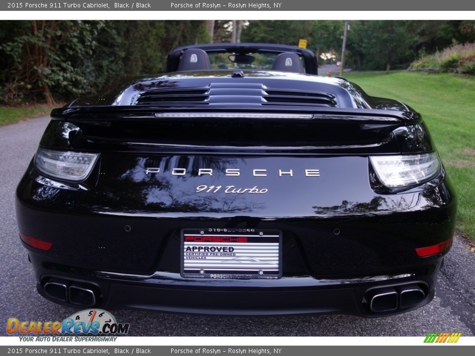 2015 Porsche 911 Turbo Cabriolet Black / Black Photo #5