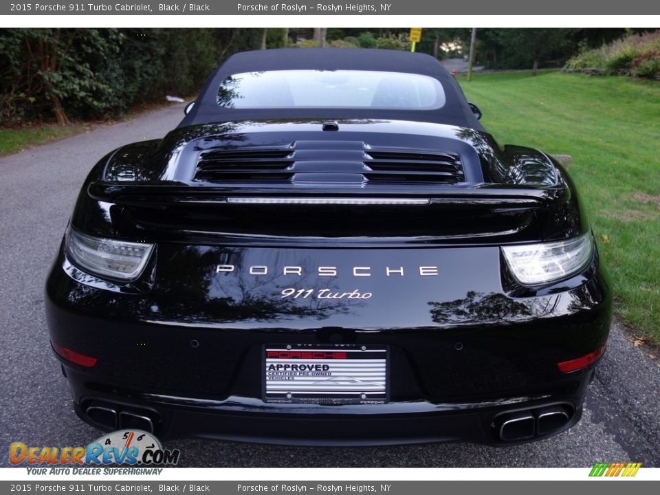 2015 Porsche 911 Turbo Cabriolet Black / Black Photo #6