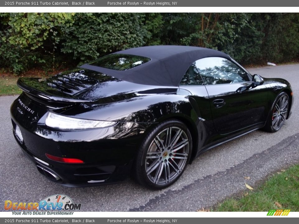 2015 Porsche 911 Turbo Cabriolet Black / Black Photo #7