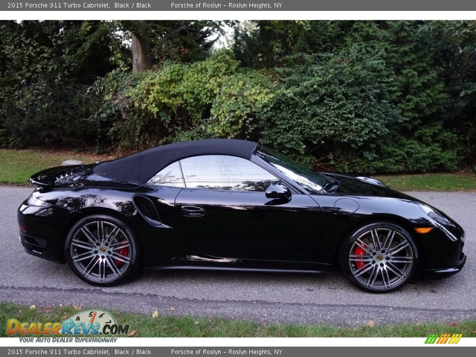 2015 Porsche 911 Turbo Cabriolet Black / Black Photo #8