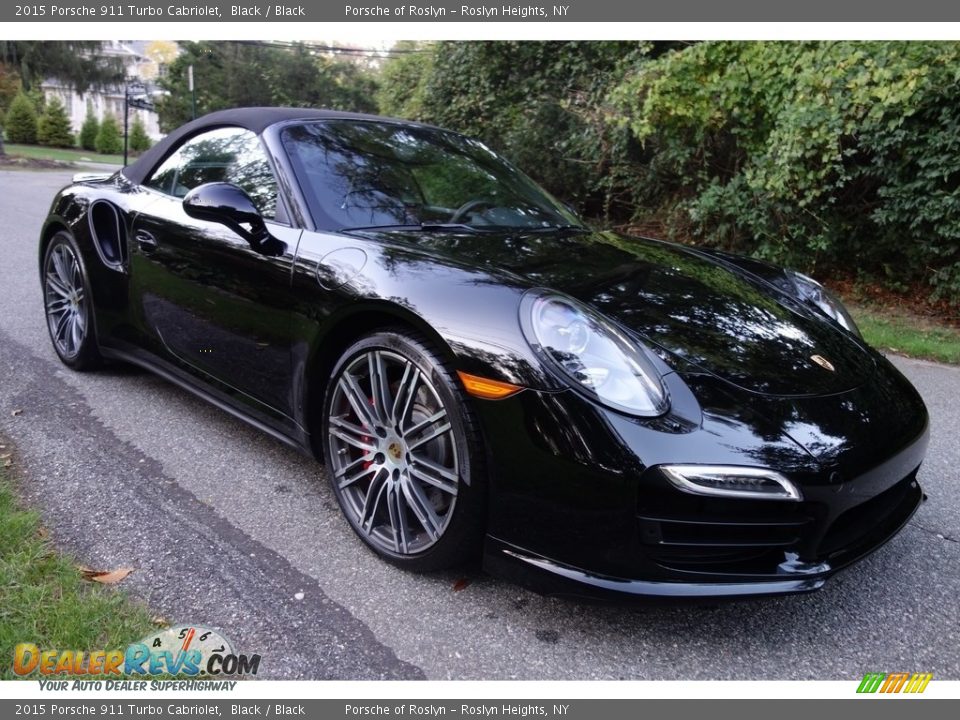 2015 Porsche 911 Turbo Cabriolet Black / Black Photo #9