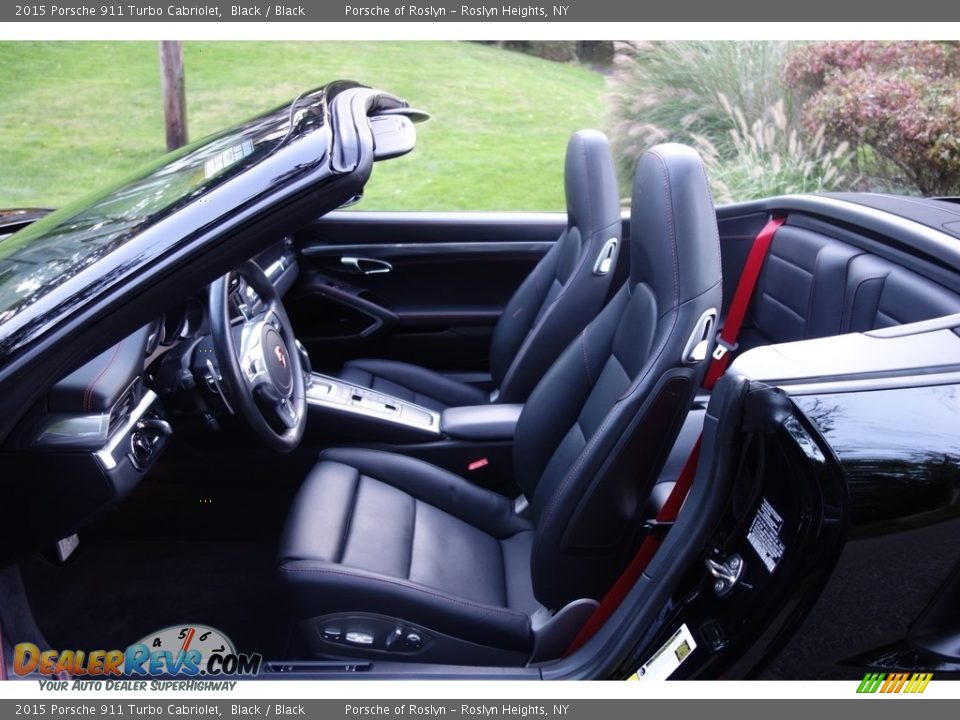 2015 Porsche 911 Turbo Cabriolet Black / Black Photo #13