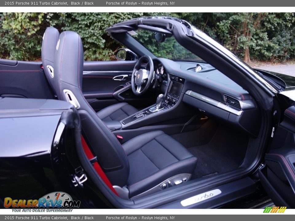 2015 Porsche 911 Turbo Cabriolet Black / Black Photo #15