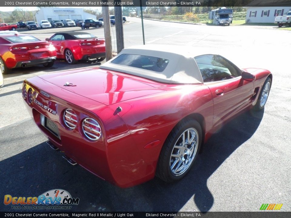 2001 Chevrolet Corvette Convertible Magnetic Red II Metallic / Light Oak Photo #6