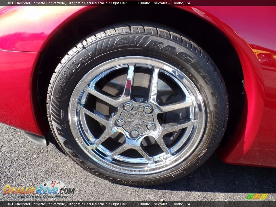 2001 Chevrolet Corvette Convertible Magnetic Red II Metallic / Light Oak Photo #10