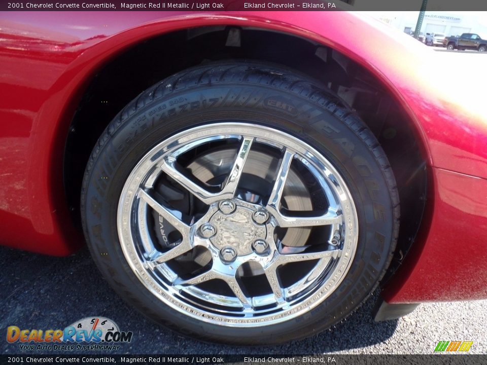 2001 Chevrolet Corvette Convertible Magnetic Red II Metallic / Light Oak Photo #13