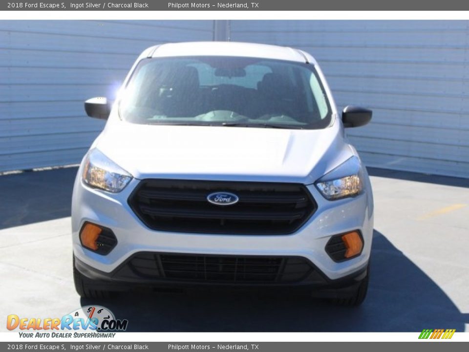 2018 Ford Escape S Ingot Silver / Charcoal Black Photo #2