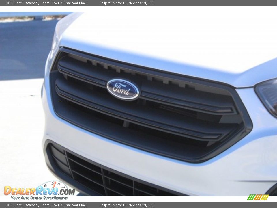 2018 Ford Escape S Ingot Silver / Charcoal Black Photo #4