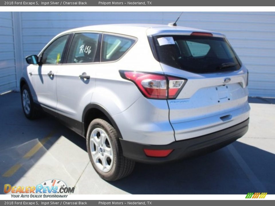 2018 Ford Escape S Ingot Silver / Charcoal Black Photo #6