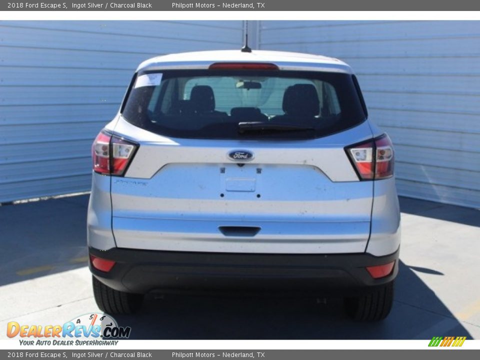 2018 Ford Escape S Ingot Silver / Charcoal Black Photo #7