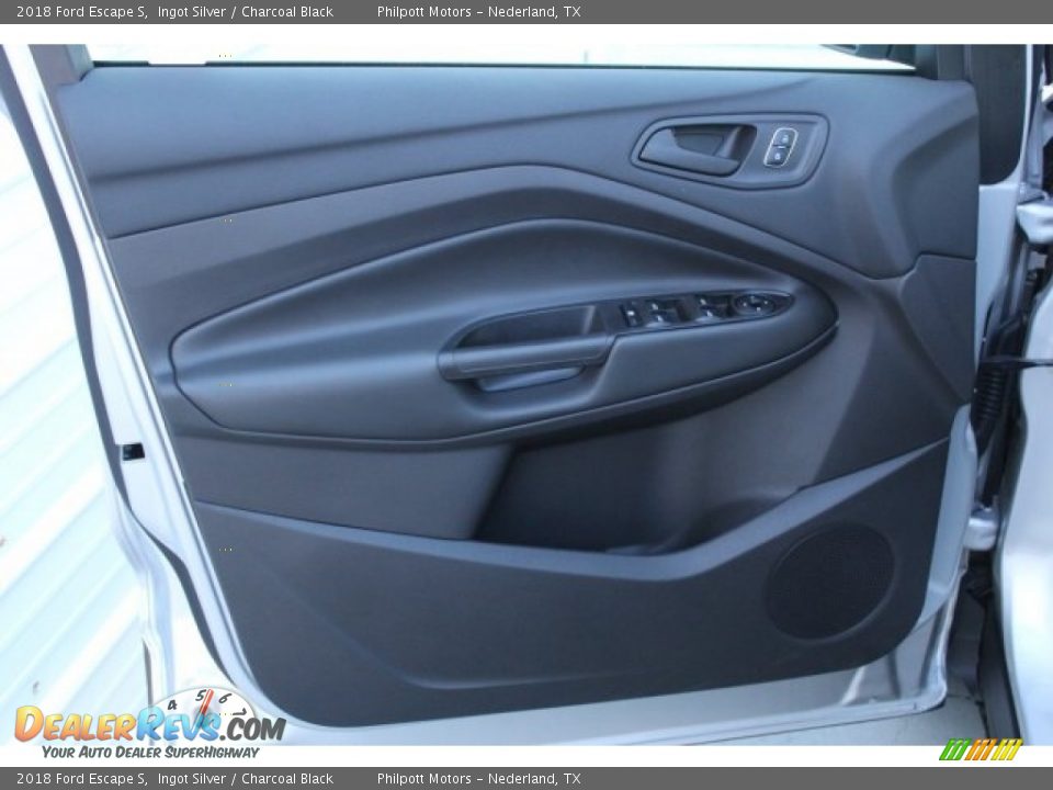 2018 Ford Escape S Ingot Silver / Charcoal Black Photo #9