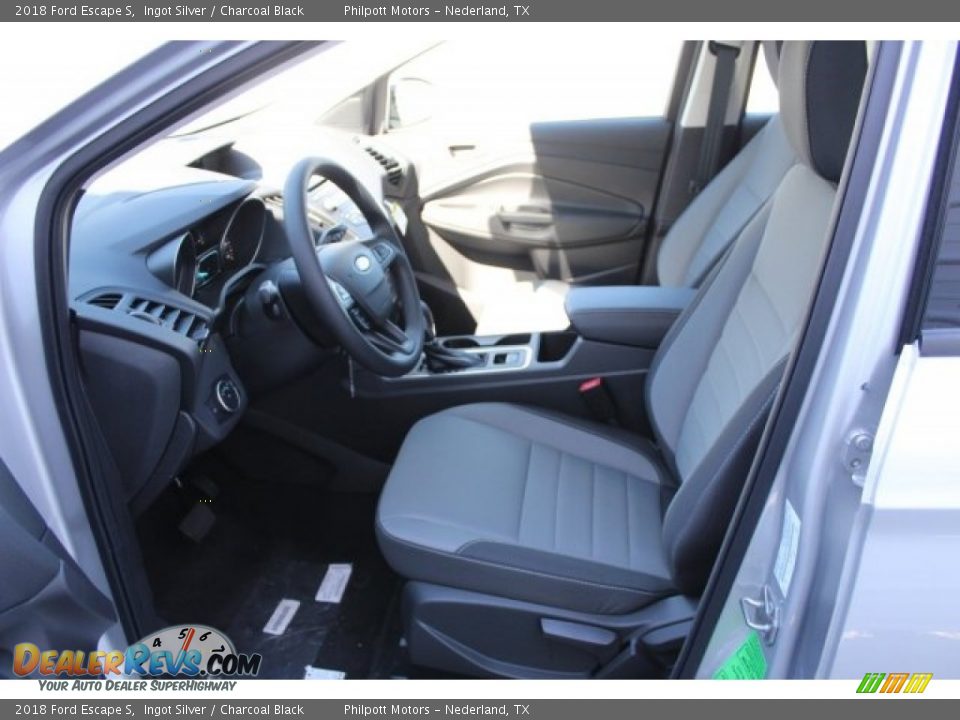 2018 Ford Escape S Ingot Silver / Charcoal Black Photo #11