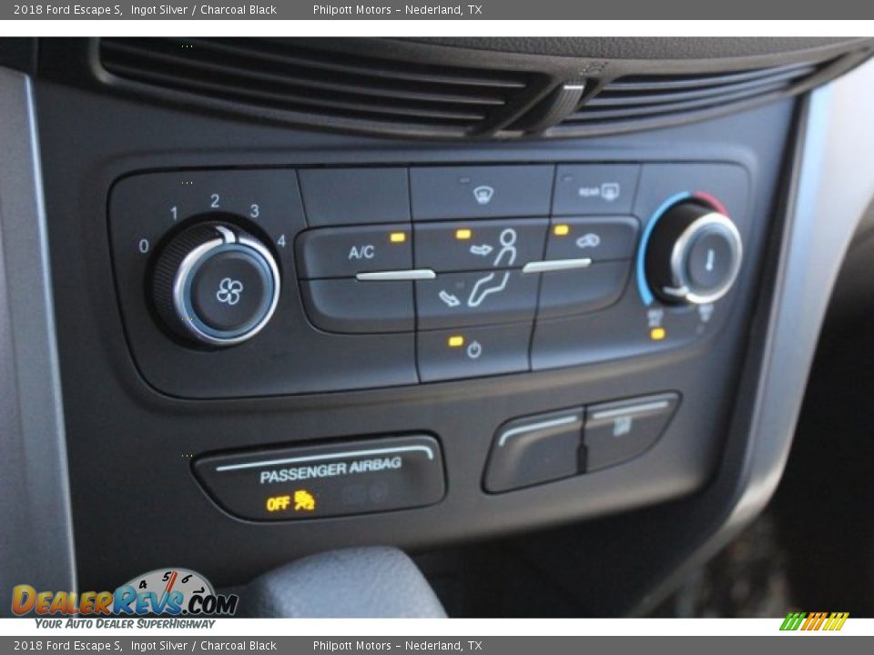 2018 Ford Escape S Ingot Silver / Charcoal Black Photo #14