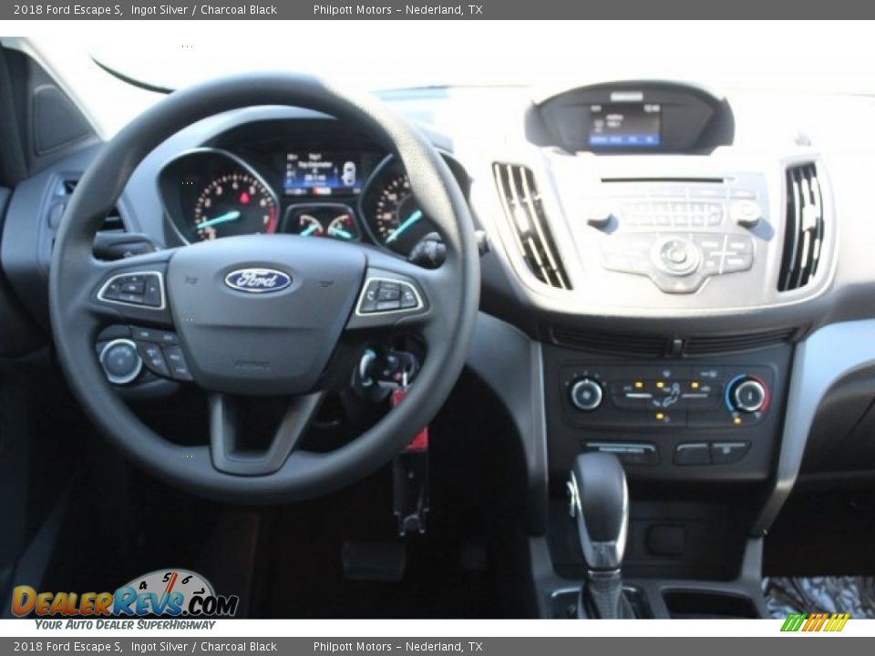 2018 Ford Escape S Ingot Silver / Charcoal Black Photo #21