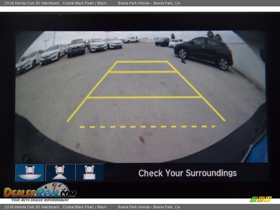 2018 Honda Civic EX Hatchback Crystal Black Pearl / Black Photo #6