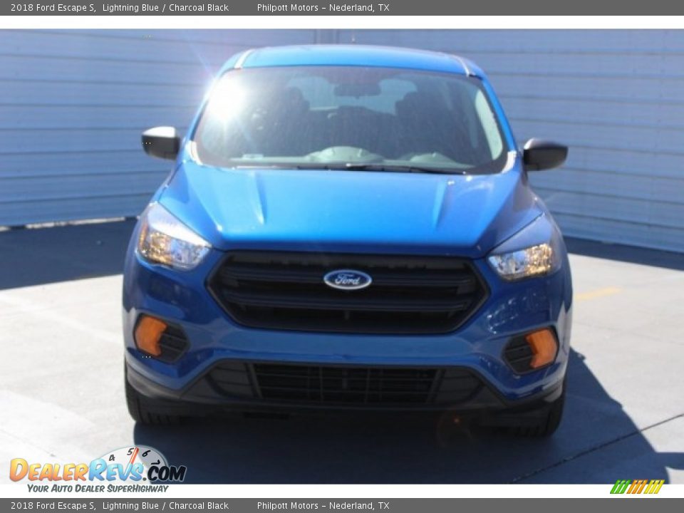 2018 Ford Escape S Lightning Blue / Charcoal Black Photo #2