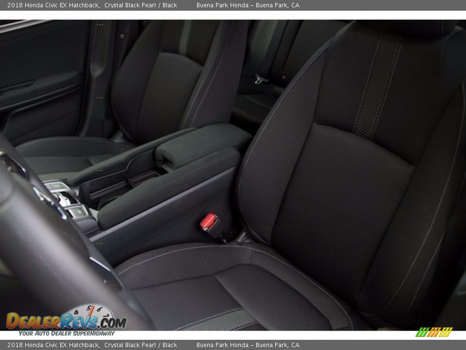 2018 Honda Civic EX Hatchback Crystal Black Pearl / Black Photo #10