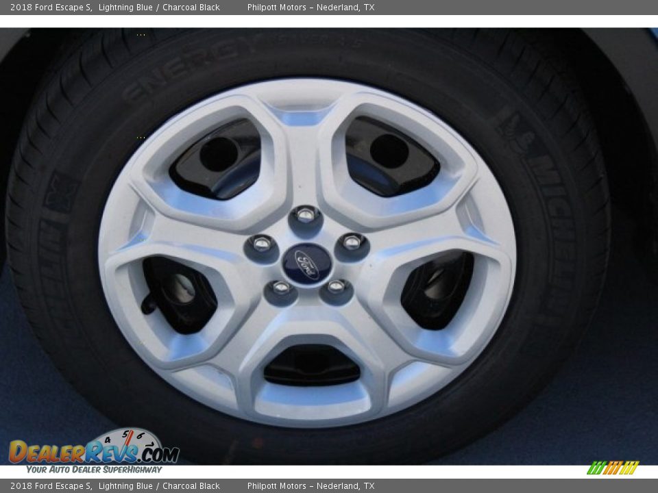 2018 Ford Escape S Lightning Blue / Charcoal Black Photo #5