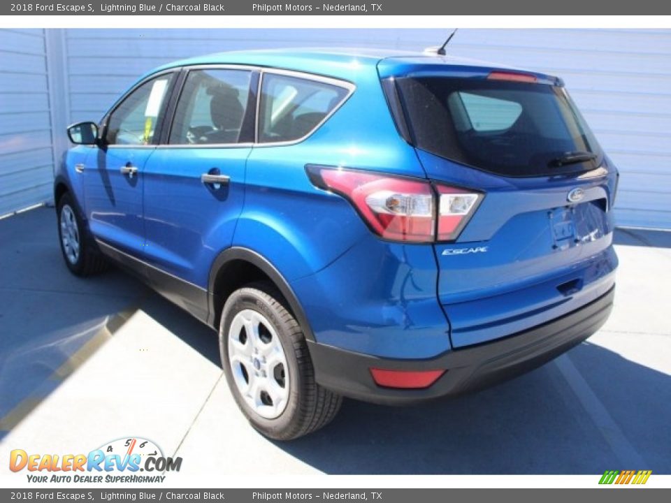 2018 Ford Escape S Lightning Blue / Charcoal Black Photo #6