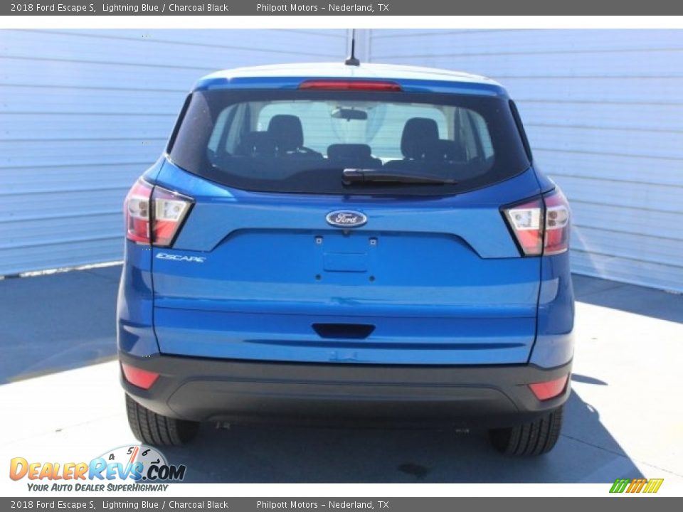 2018 Ford Escape S Lightning Blue / Charcoal Black Photo #7