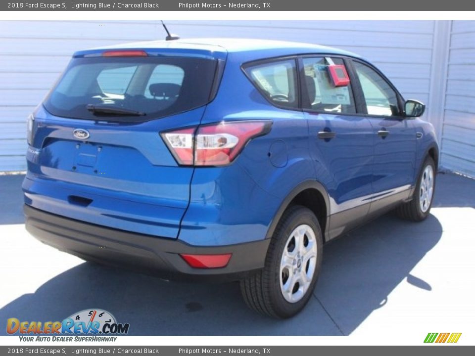 2018 Ford Escape S Lightning Blue / Charcoal Black Photo #8