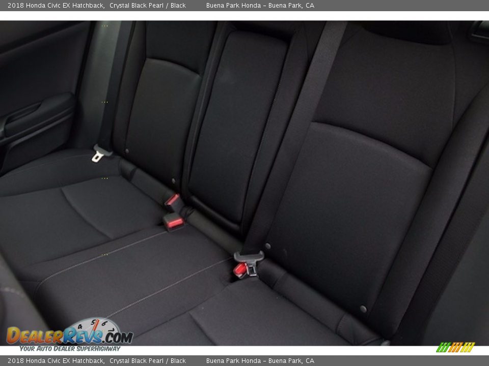 2018 Honda Civic EX Hatchback Crystal Black Pearl / Black Photo #14